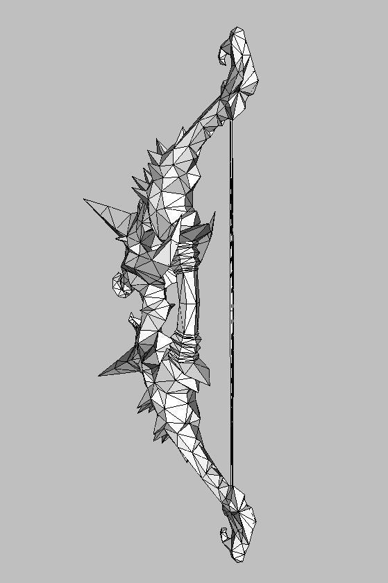 Bow Weapon 3D model_30