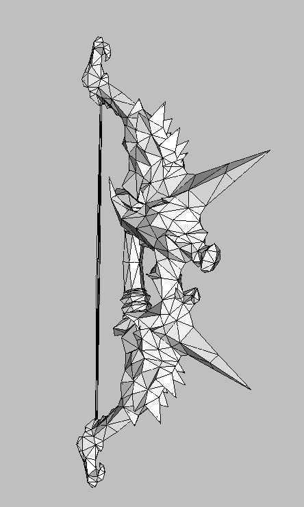Bow Weapon 3D model_12