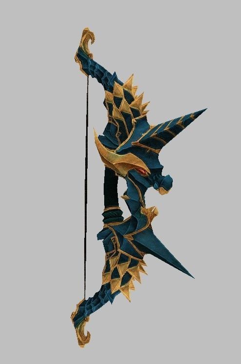 Bow Weapon 3D model_8