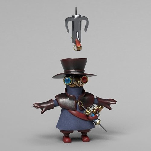 Little plague doctor 3D model