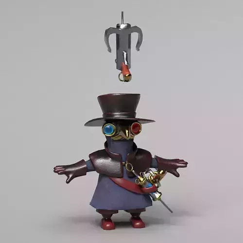 Little plague doctor 3D model