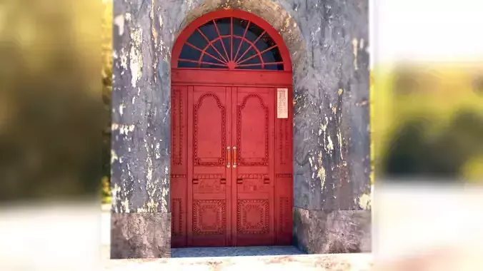 door old - baroque style