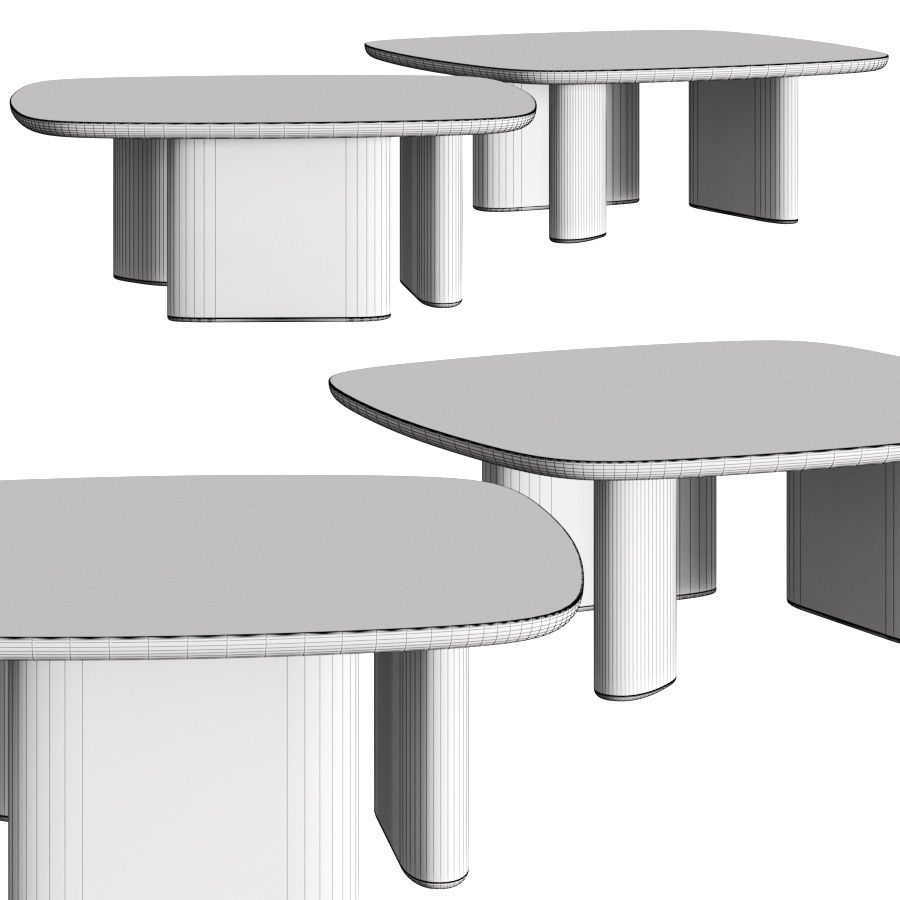 Grado Design Pebble Coffee Tables 3D model_1