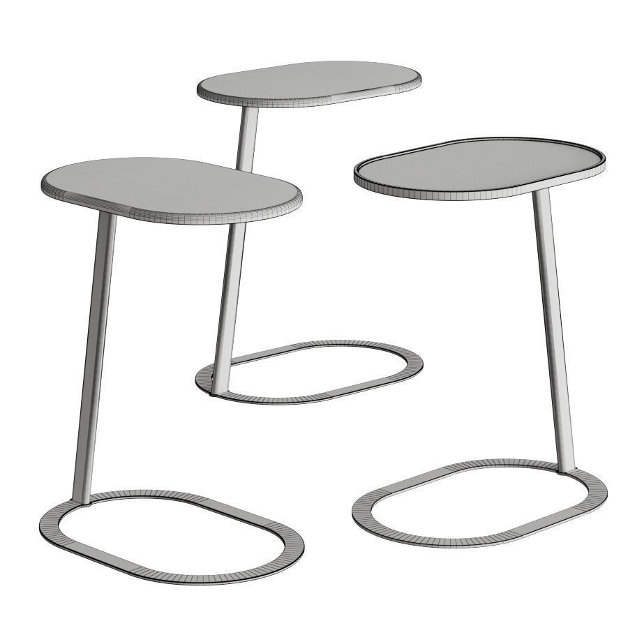 Longhi Kobe Coffee Tables 3D model_1