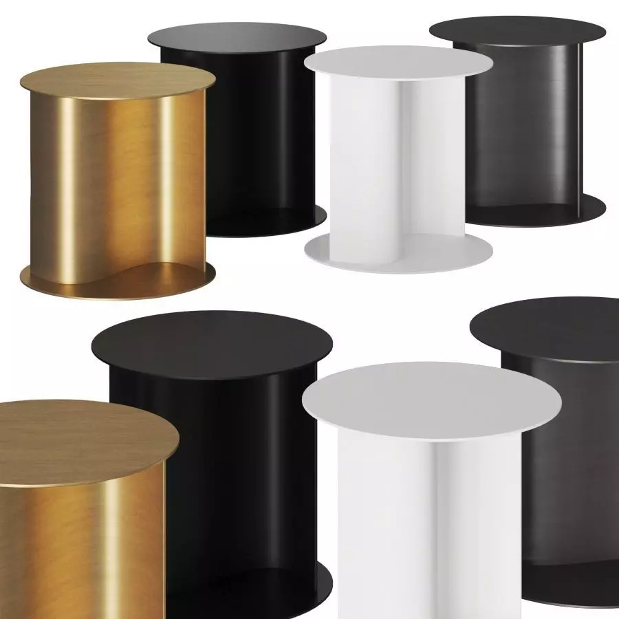 HIRO YIN and YANG Coffee Tables 3D model_0