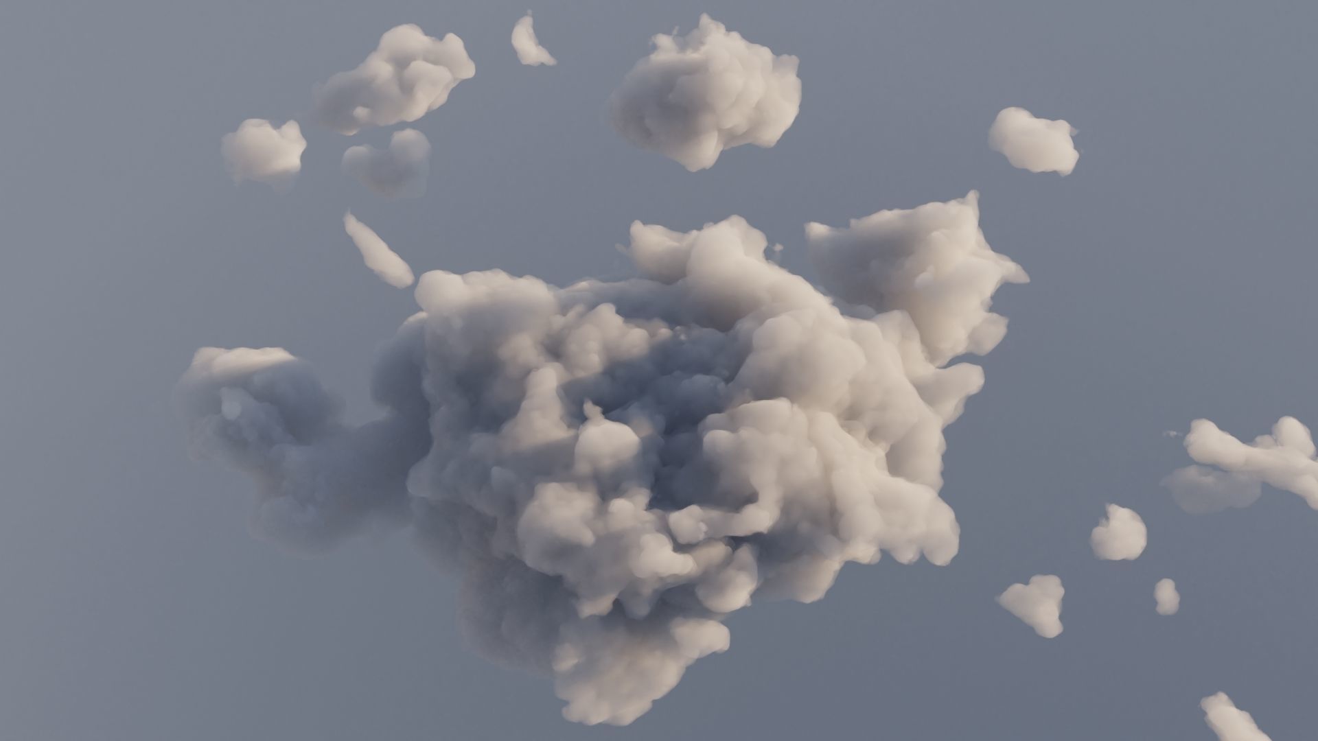 Cloud Polygon Blender 1 Free 3D model_3