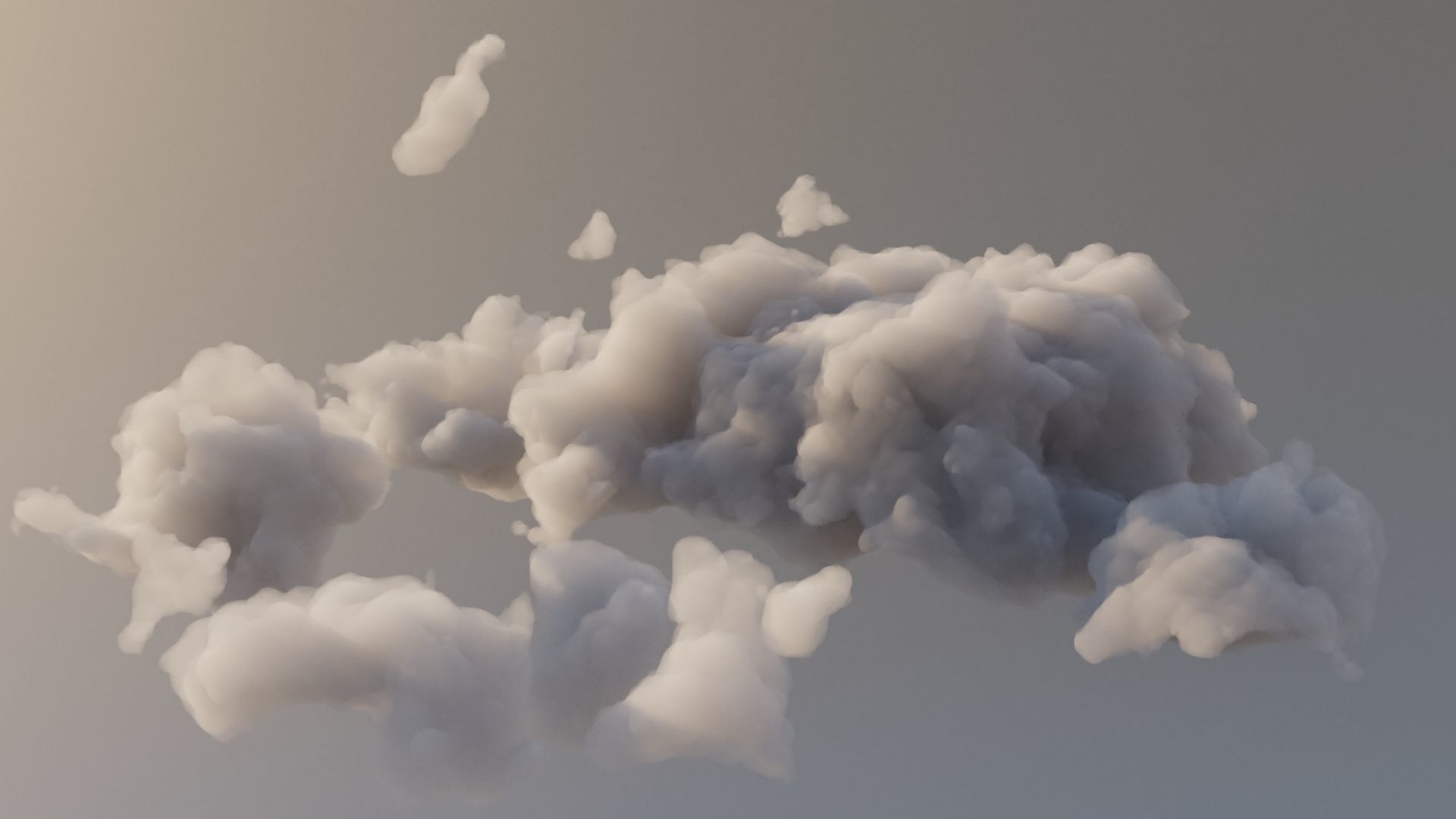 Cloud Polygon Blender 1 Free 3D model_2