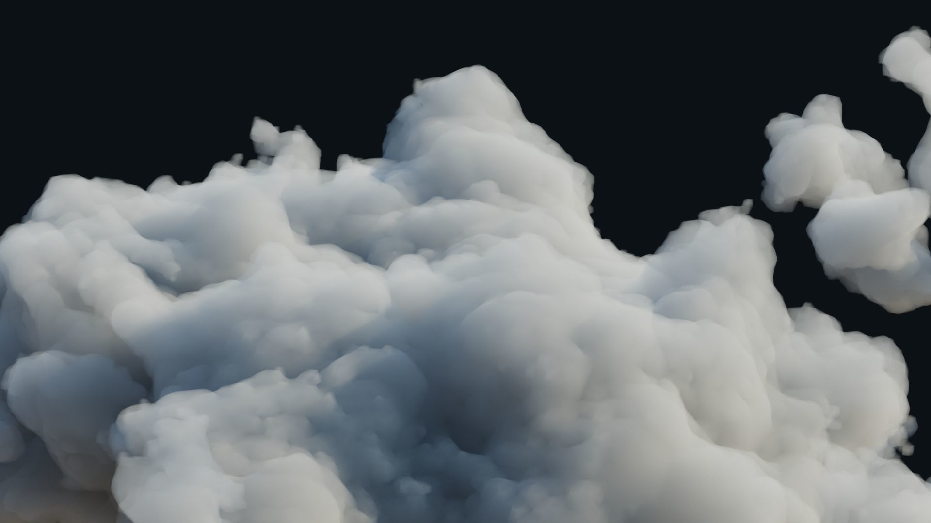 Cloud Polygon Blender 1 Free 3D model_9
