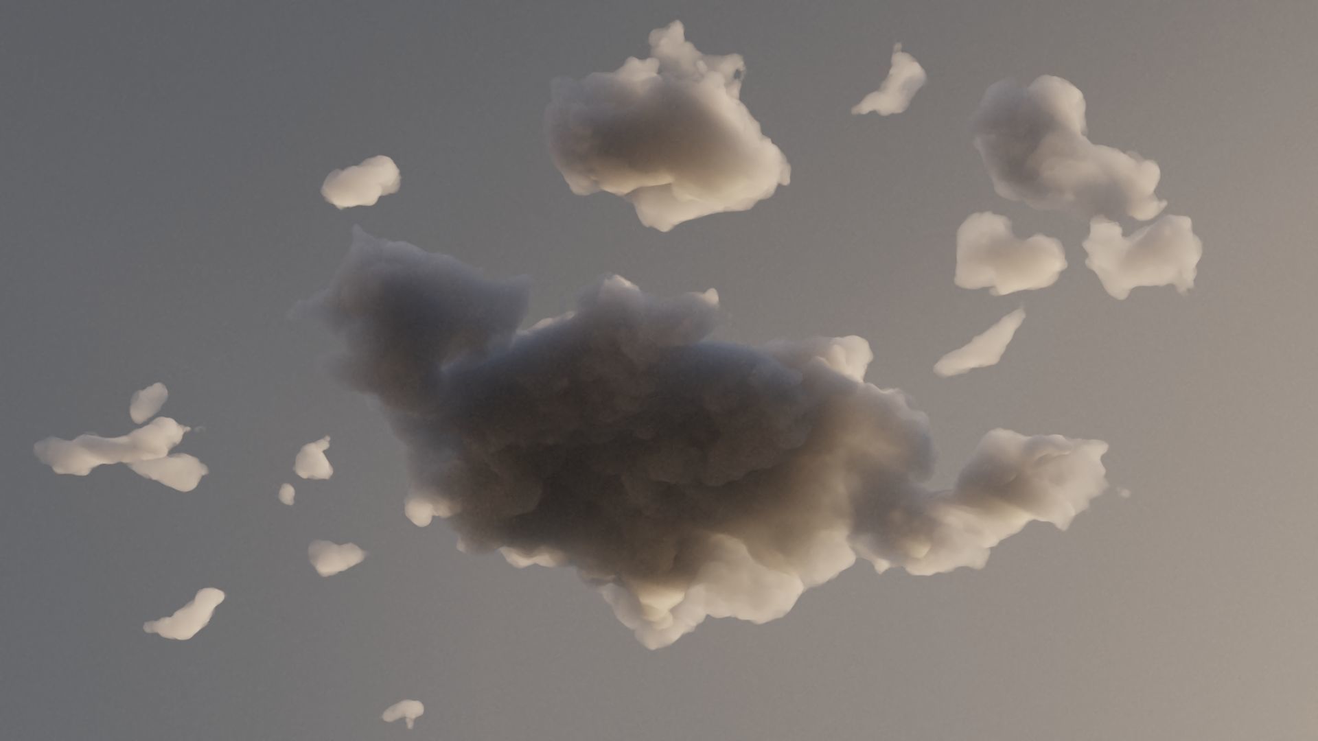 Cloud Polygon Blender 1 Free 3D model_6