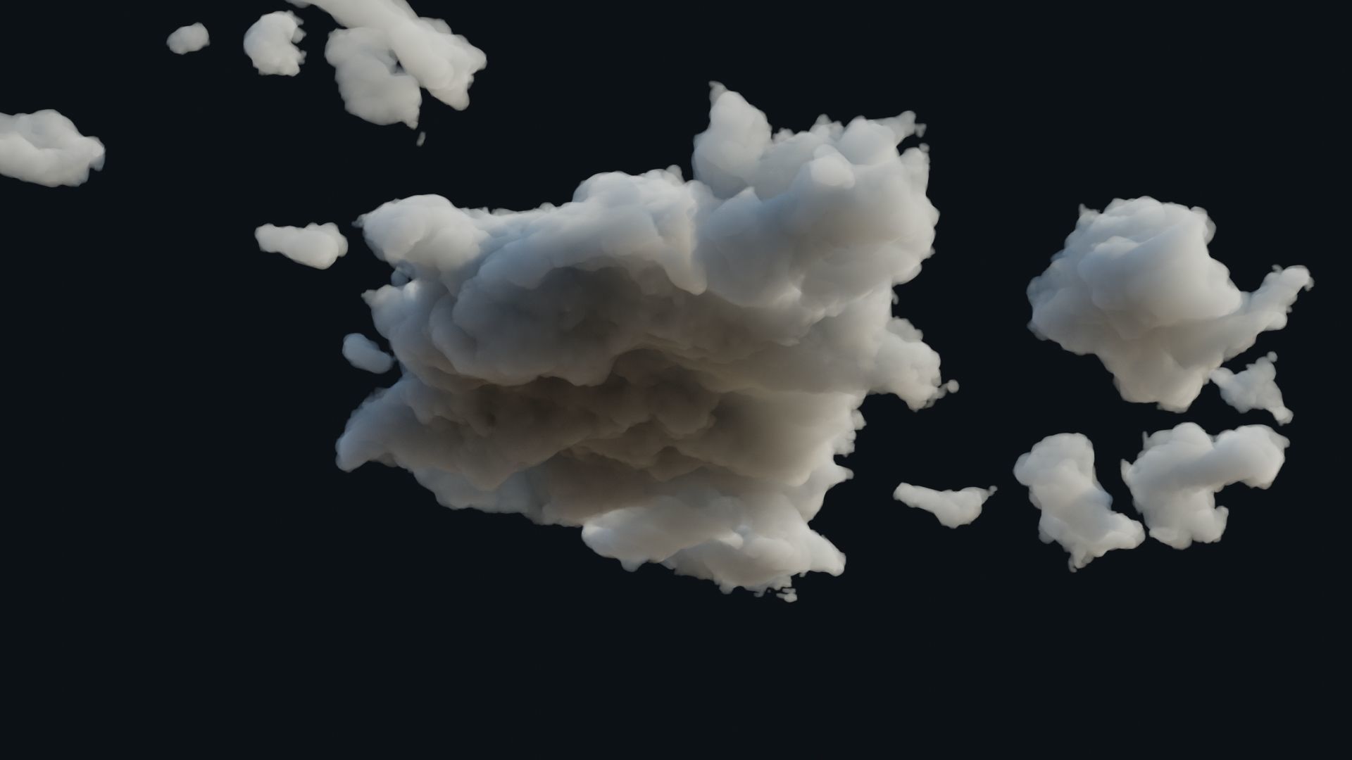 Cloud Polygon Blender 1 Free 3D model_4