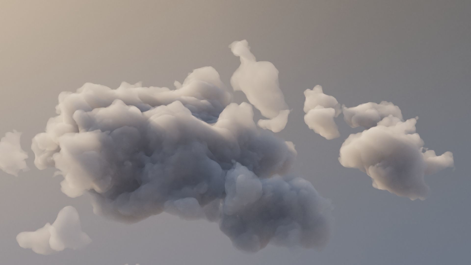 Cloud Polygon Blender 1 Free 3D model_5