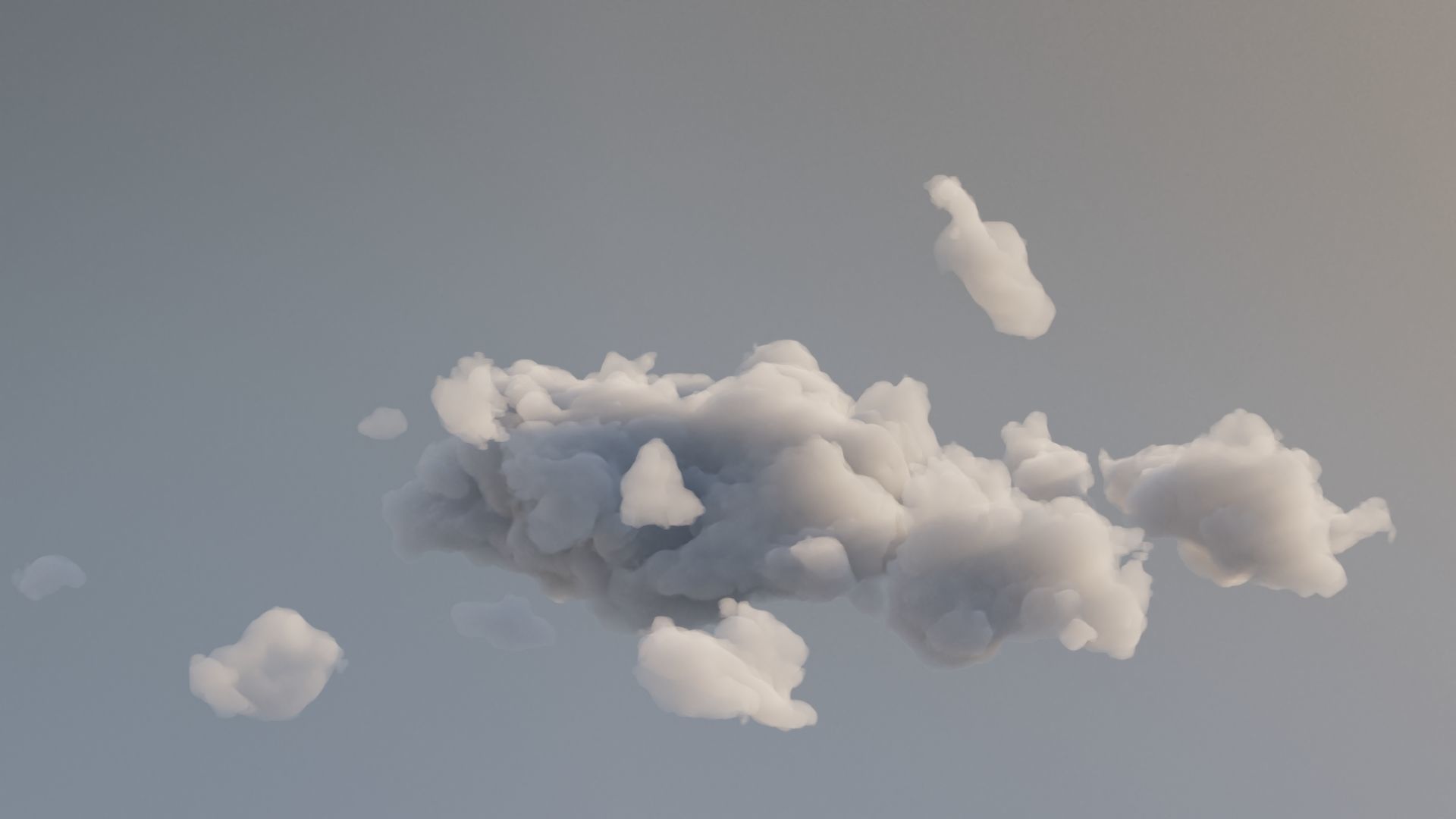 Cloud Polygon Blender 1 Free 3D model_1