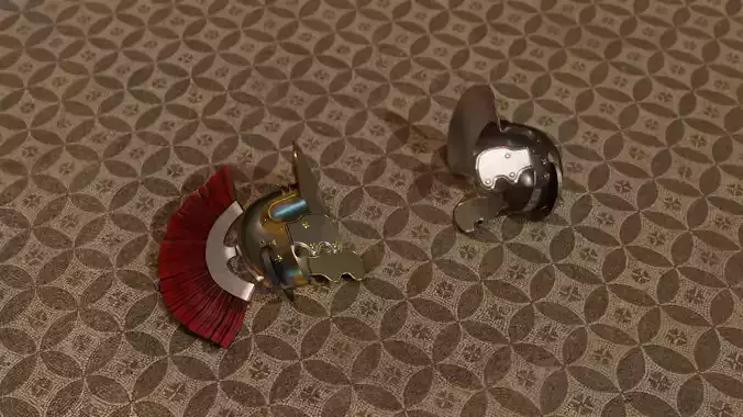 Roman Helmet LowPoly
