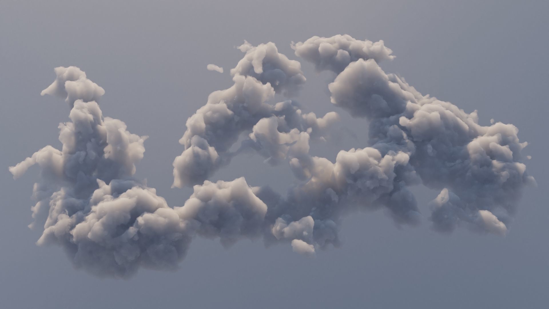 Cloud Polygon Blender 2 3D model_2