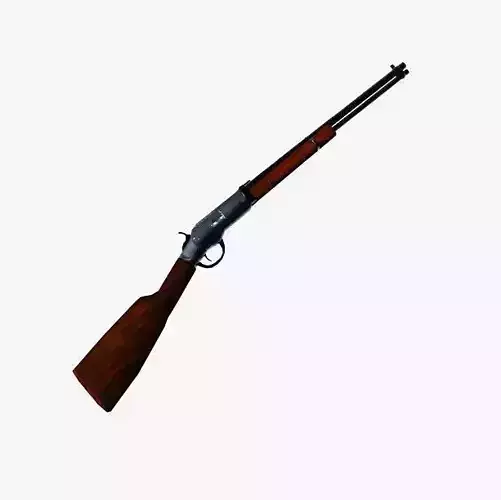 Rifle - Low-poly 3D model