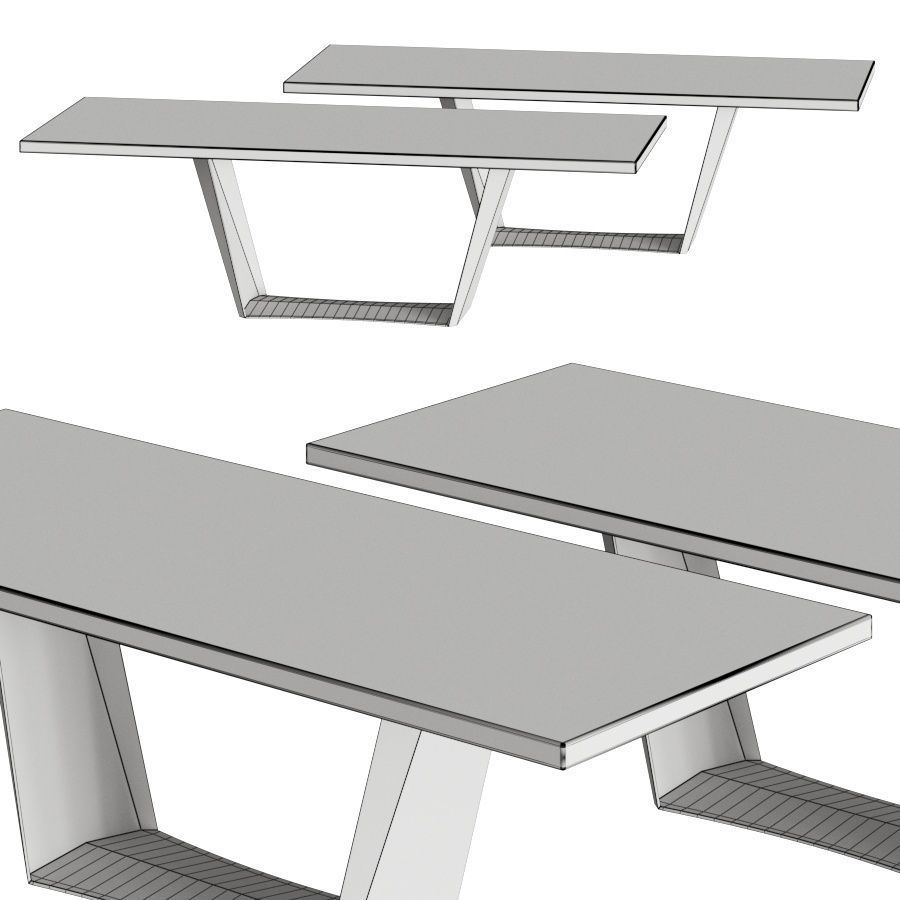 Natisa Antiqua Dining Tables 3D model_1