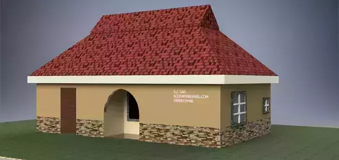 Simple house Model 3D model