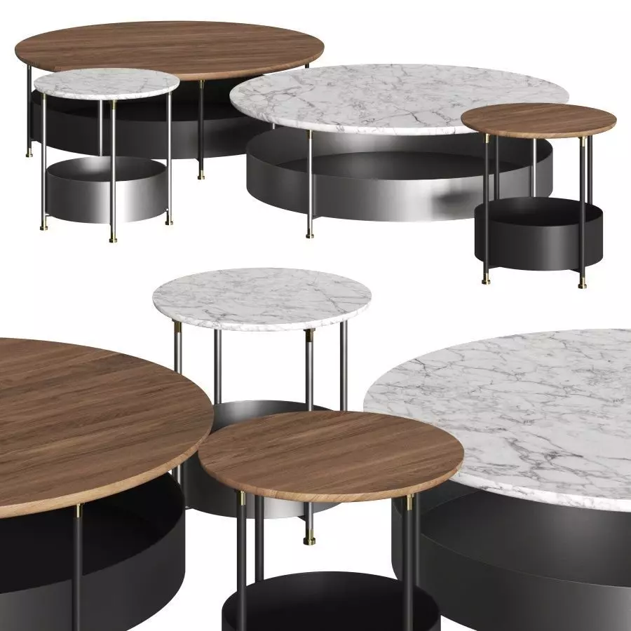 HC28 Tile Coffee Tables 3D model_0