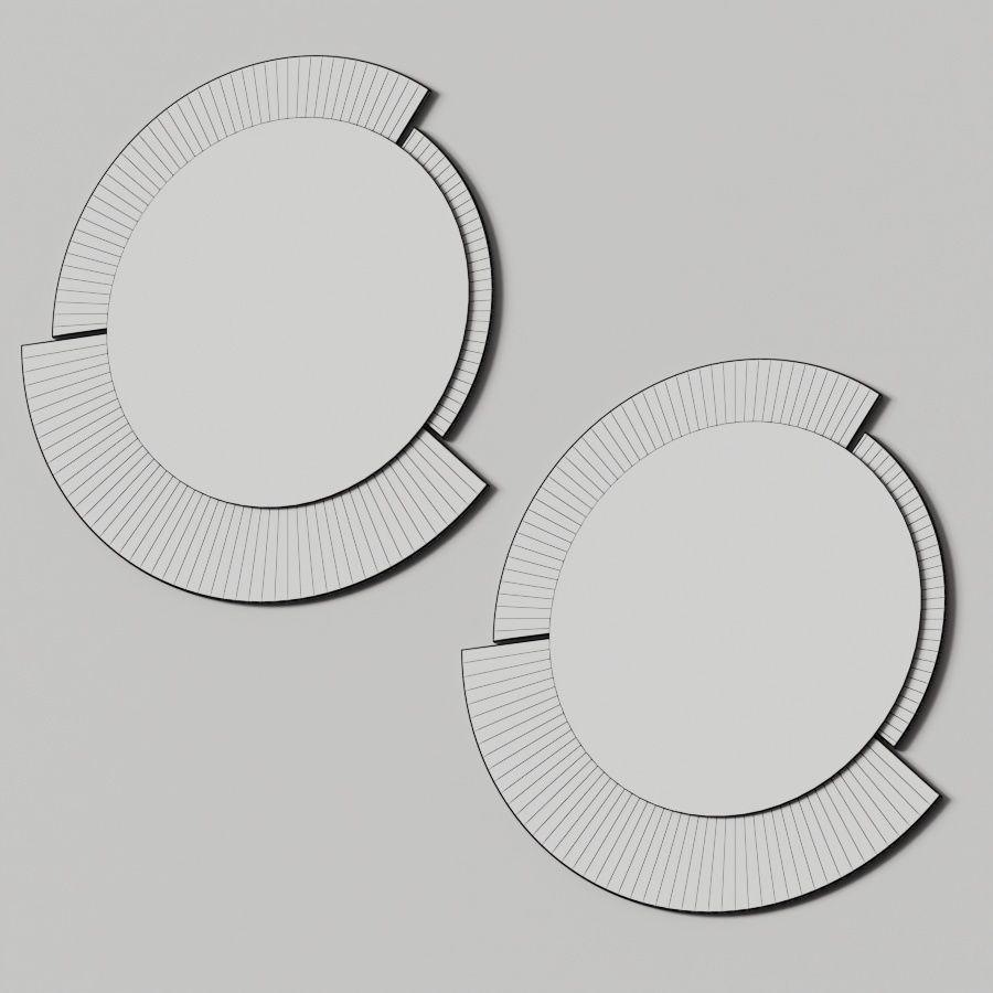 Koh-I-Noor Stone Mirrors 3D model_1