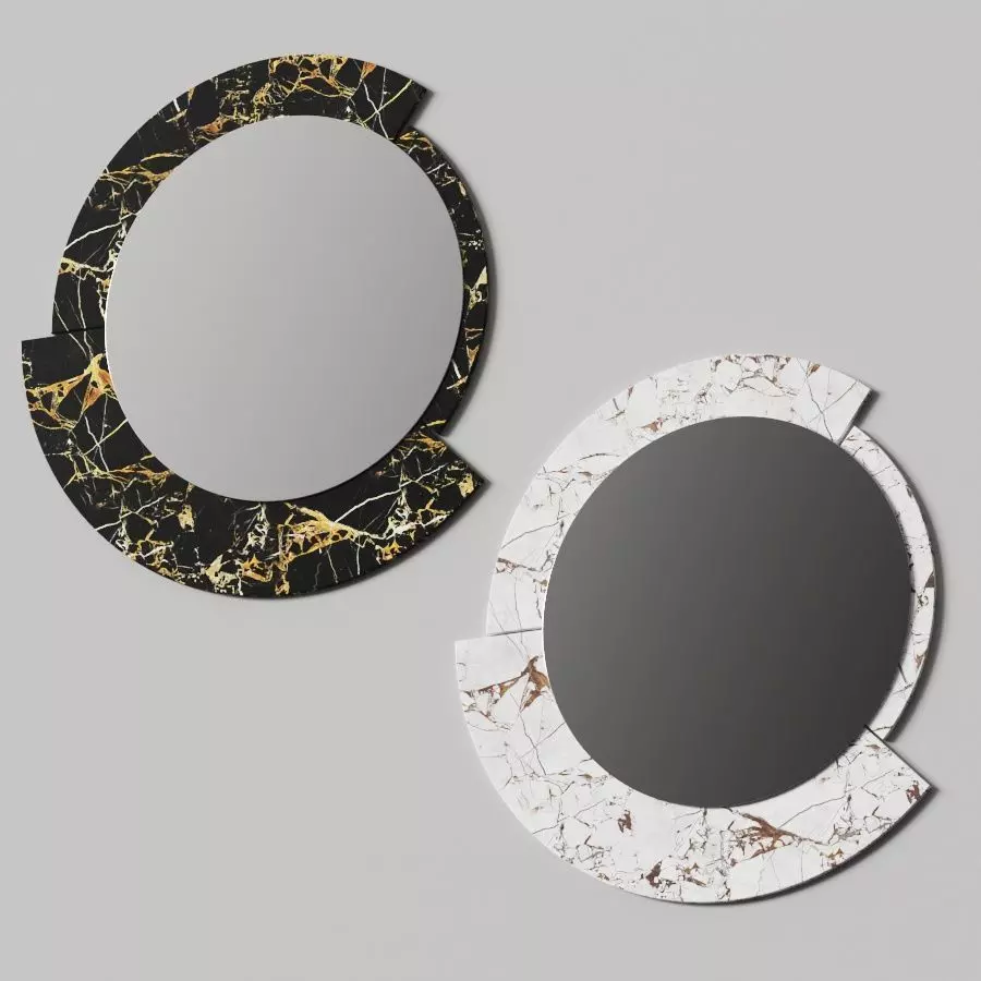 Koh-I-Noor Stone Mirrors 3D model_0