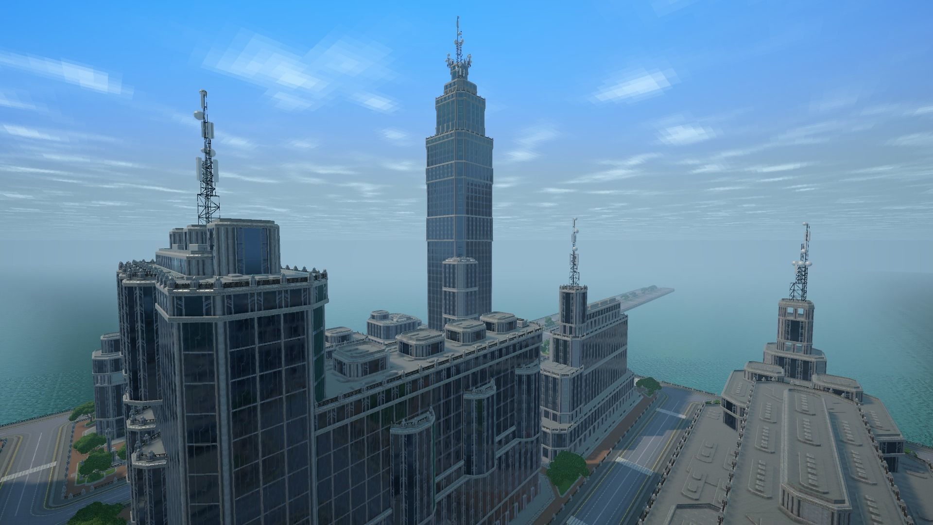 Sci fi city low-poly constructor Low-poly 3D model_23