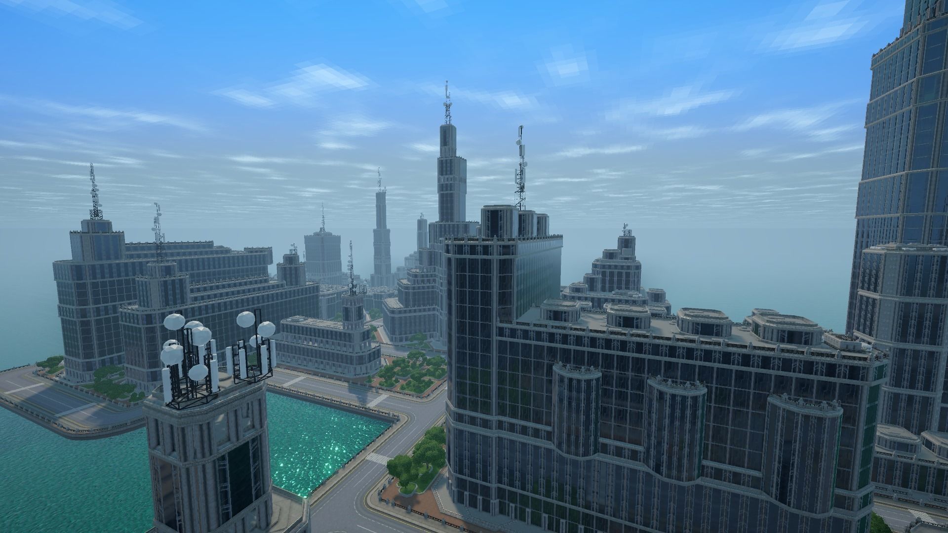 Sci fi city low-poly constructor Low-poly 3D model_24