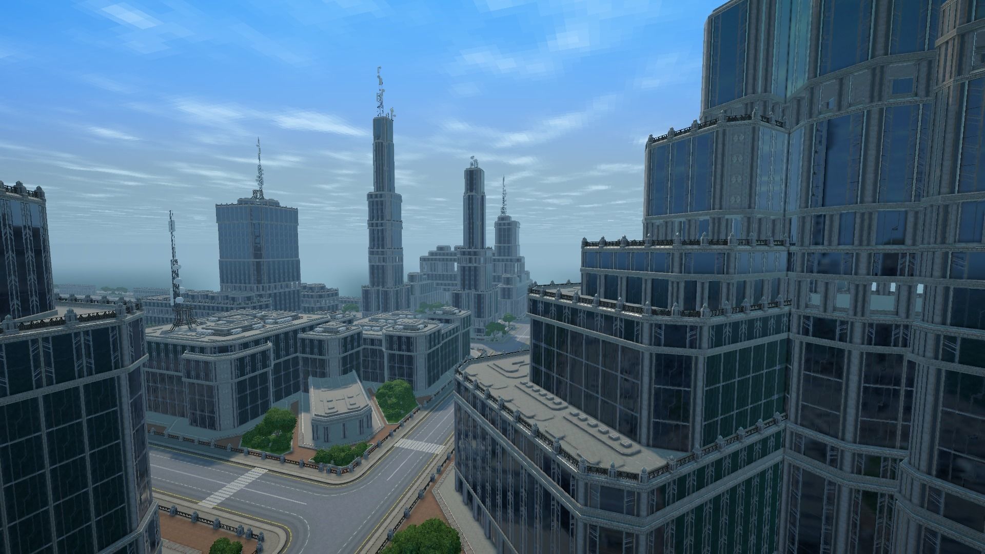 Sci fi city low-poly constructor Low-poly 3D model_8