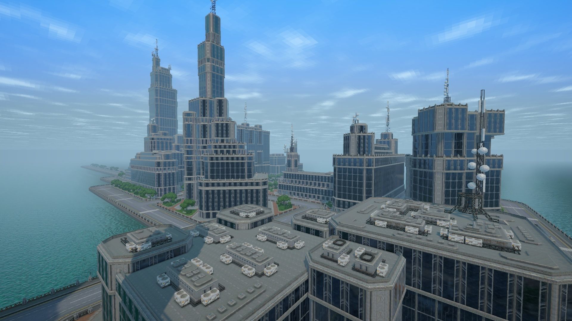 Sci fi city low-poly constructor Low-poly 3D model_14