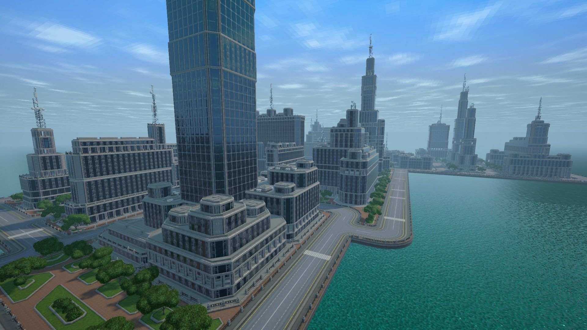 Sci fi city low-poly constructor Low-poly 3D model_28