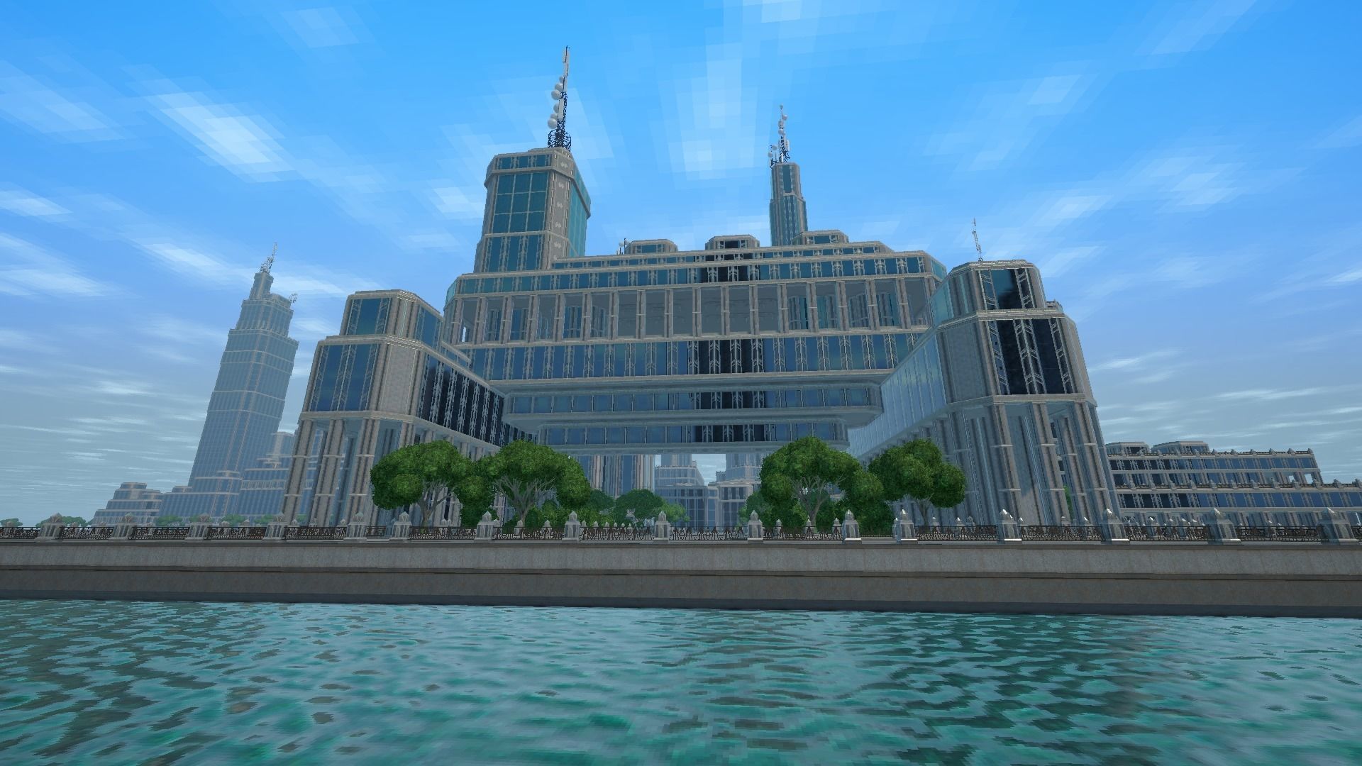 Sci fi city low-poly constructor Low-poly 3D model_15