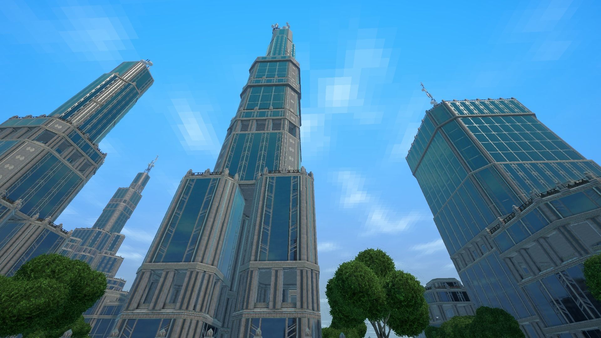 Sci fi city low-poly constructor Low-poly 3D model_21