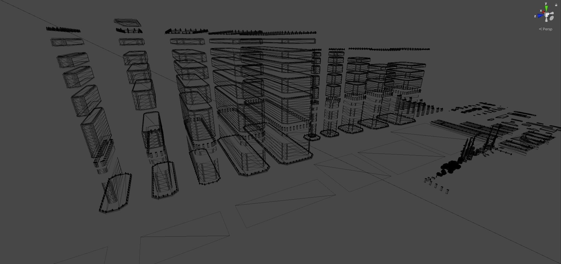 Sci fi city low-poly constructor Low-poly 3D model_37