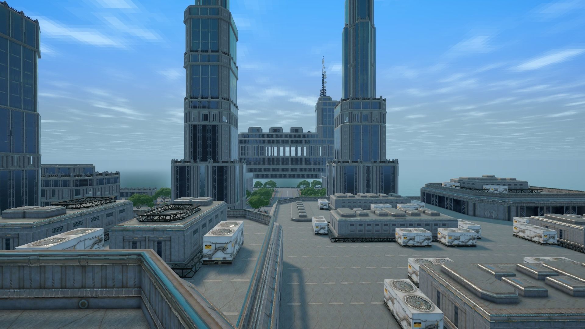 Sci fi city low-poly constructor Low-poly 3D model_13