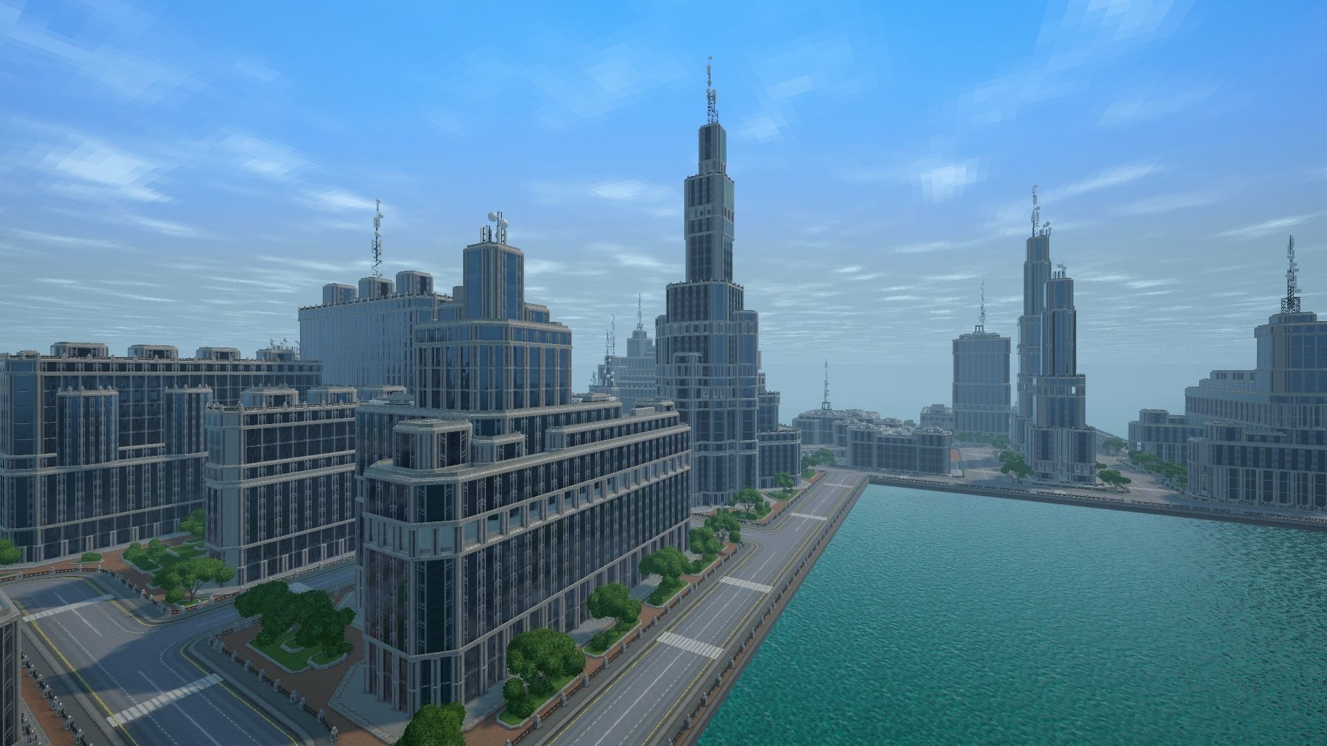 Sci fi city low-poly constructor Low-poly 3D model_30