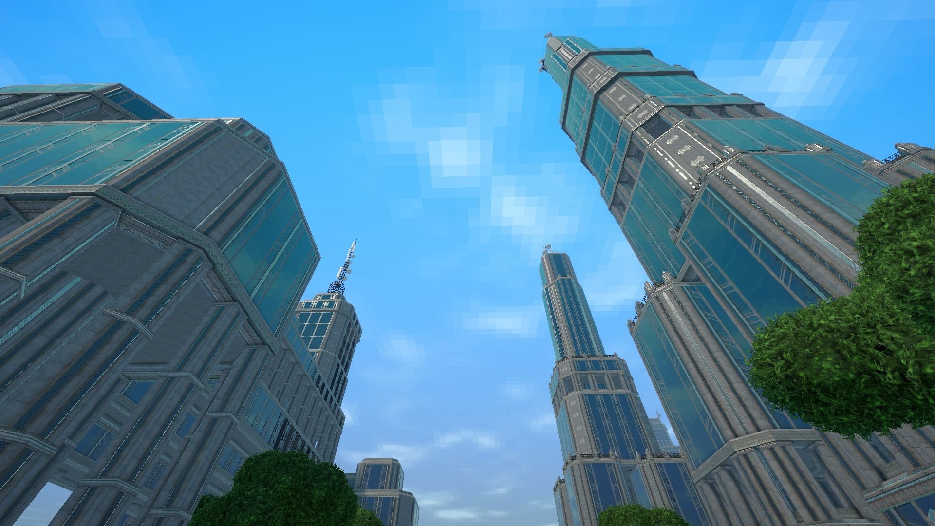 Sci fi city low-poly constructor Low-poly 3D model_20