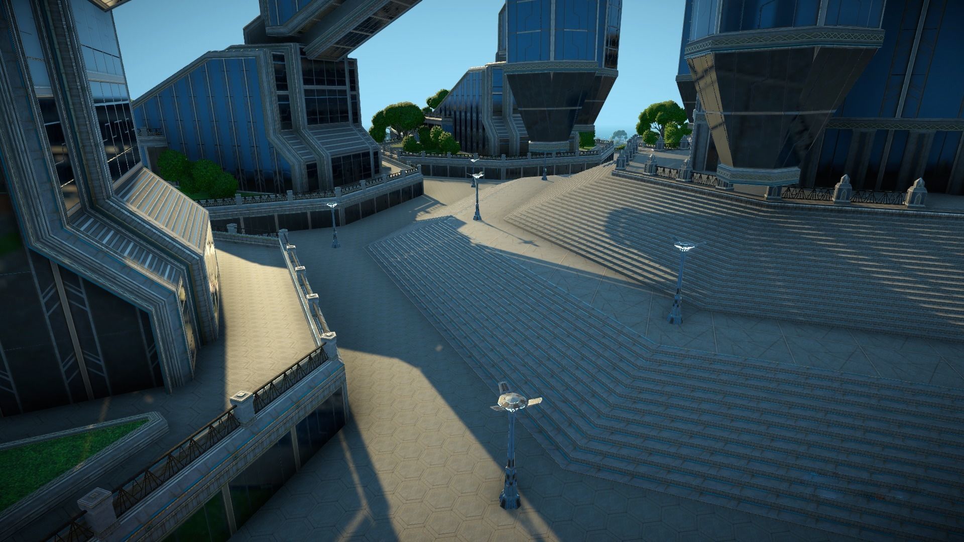 Sci fi city low-poly constructor Low-poly 3D model_45