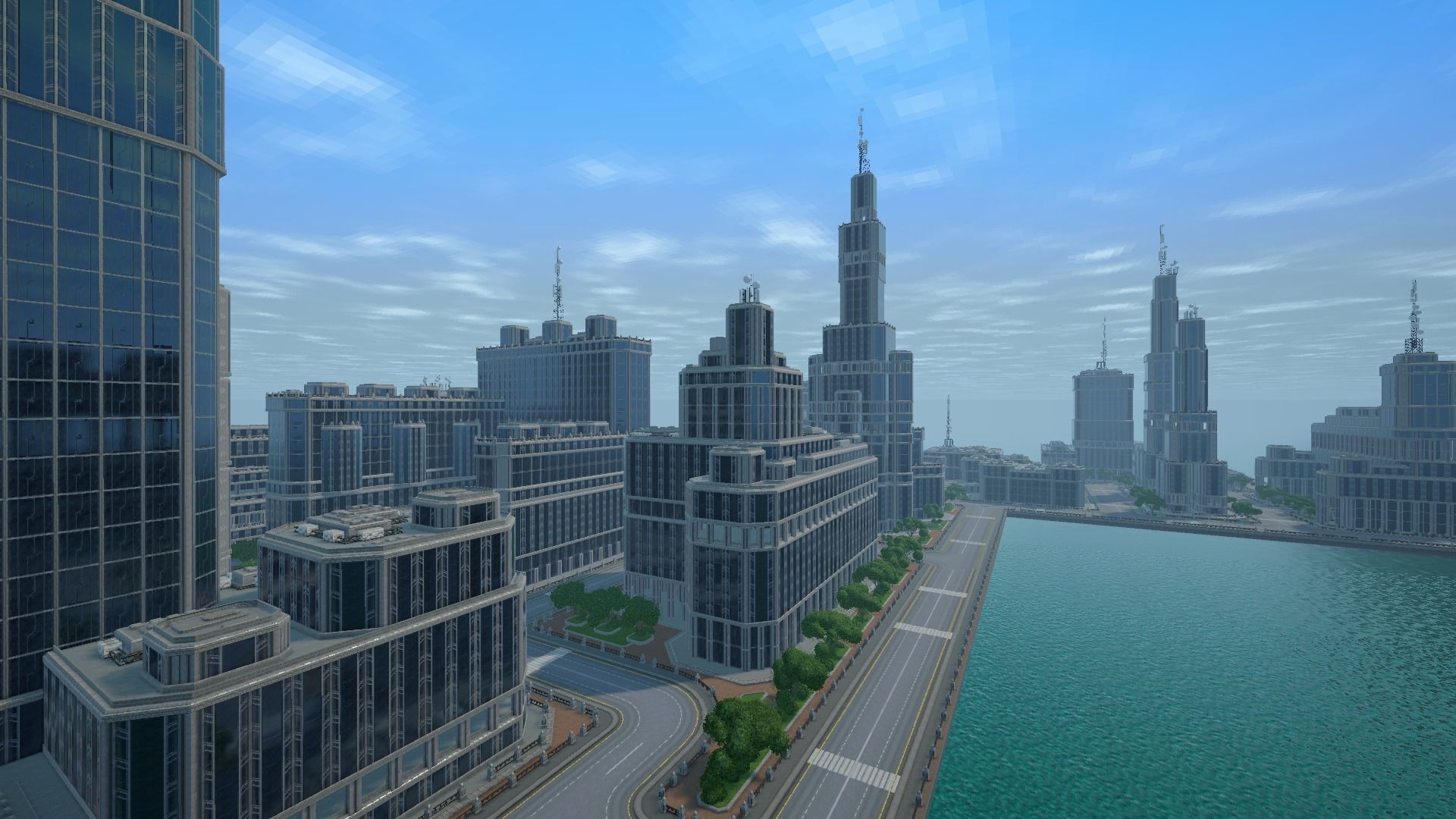 Sci fi city low-poly constructor Low-poly 3D model_29