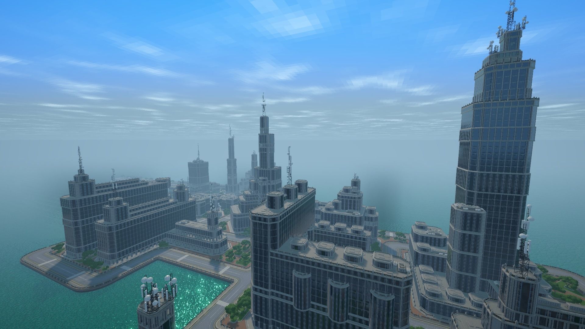 Sci fi city low-poly constructor Low-poly 3D model_25