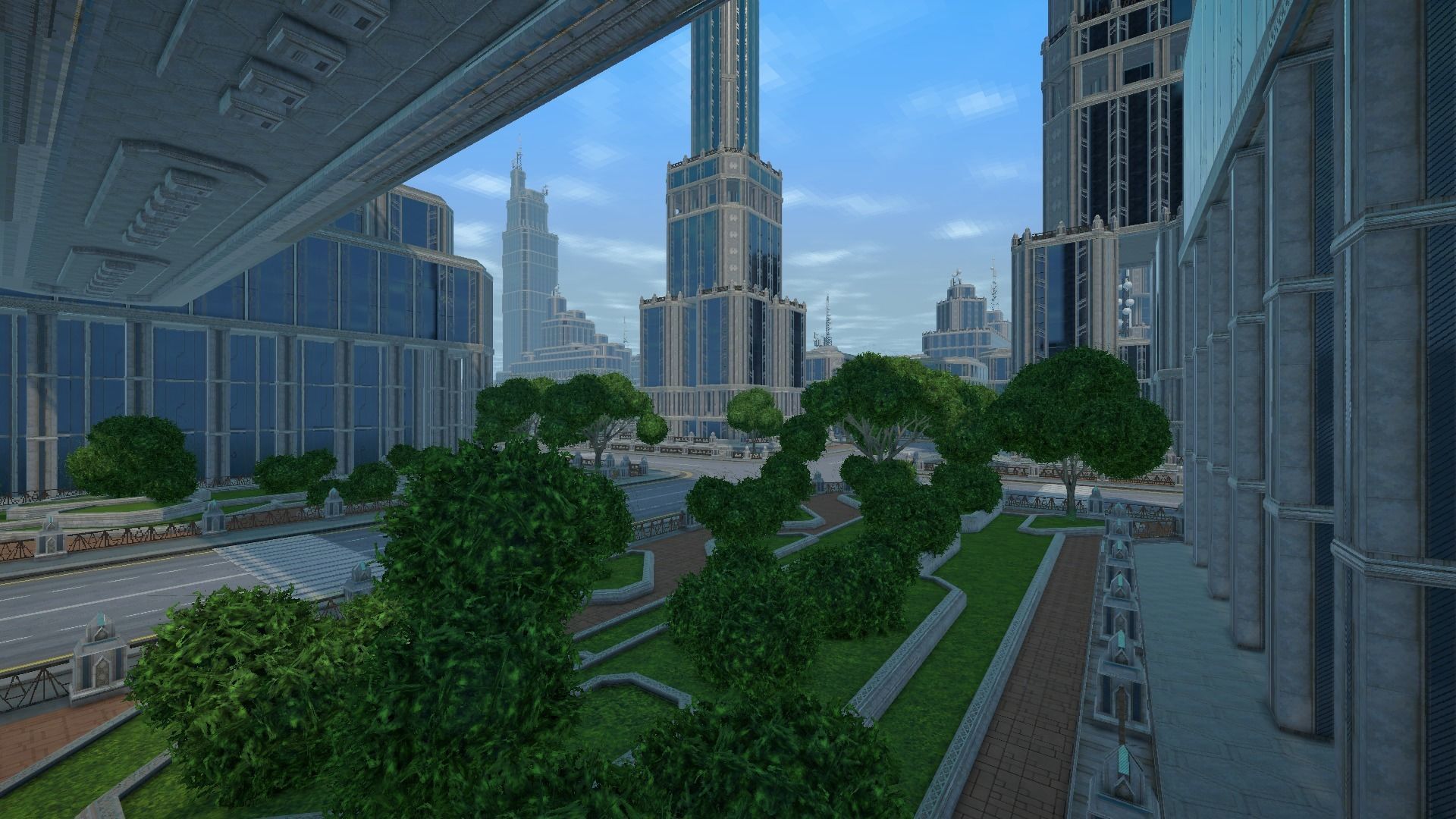 Sci fi city low-poly constructor Low-poly 3D model_19