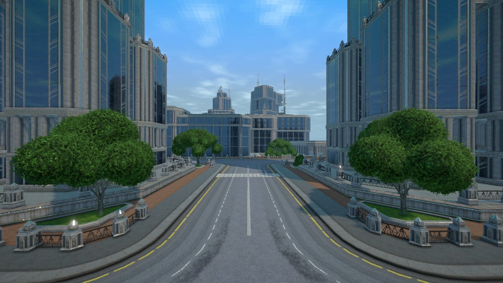 Sci fi city low-poly constructor Low-poly 3D model_5