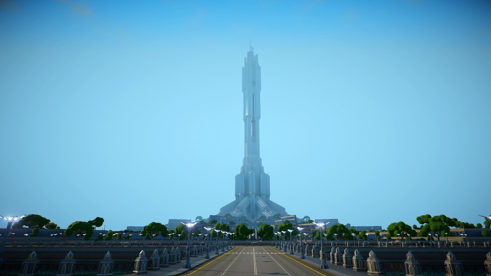 Sci fi city low-poly constructor Low-poly 3D model_50