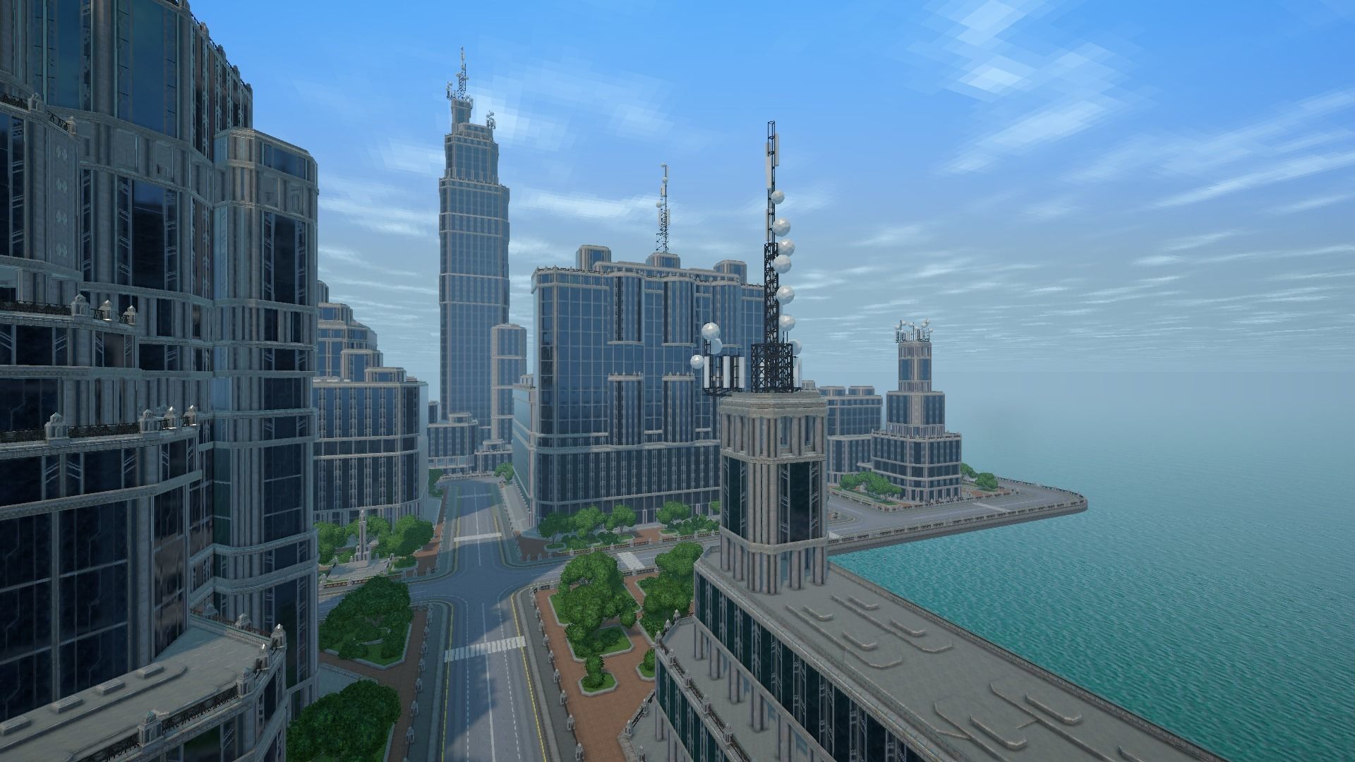 Sci fi city low-poly constructor Low-poly 3D model_22