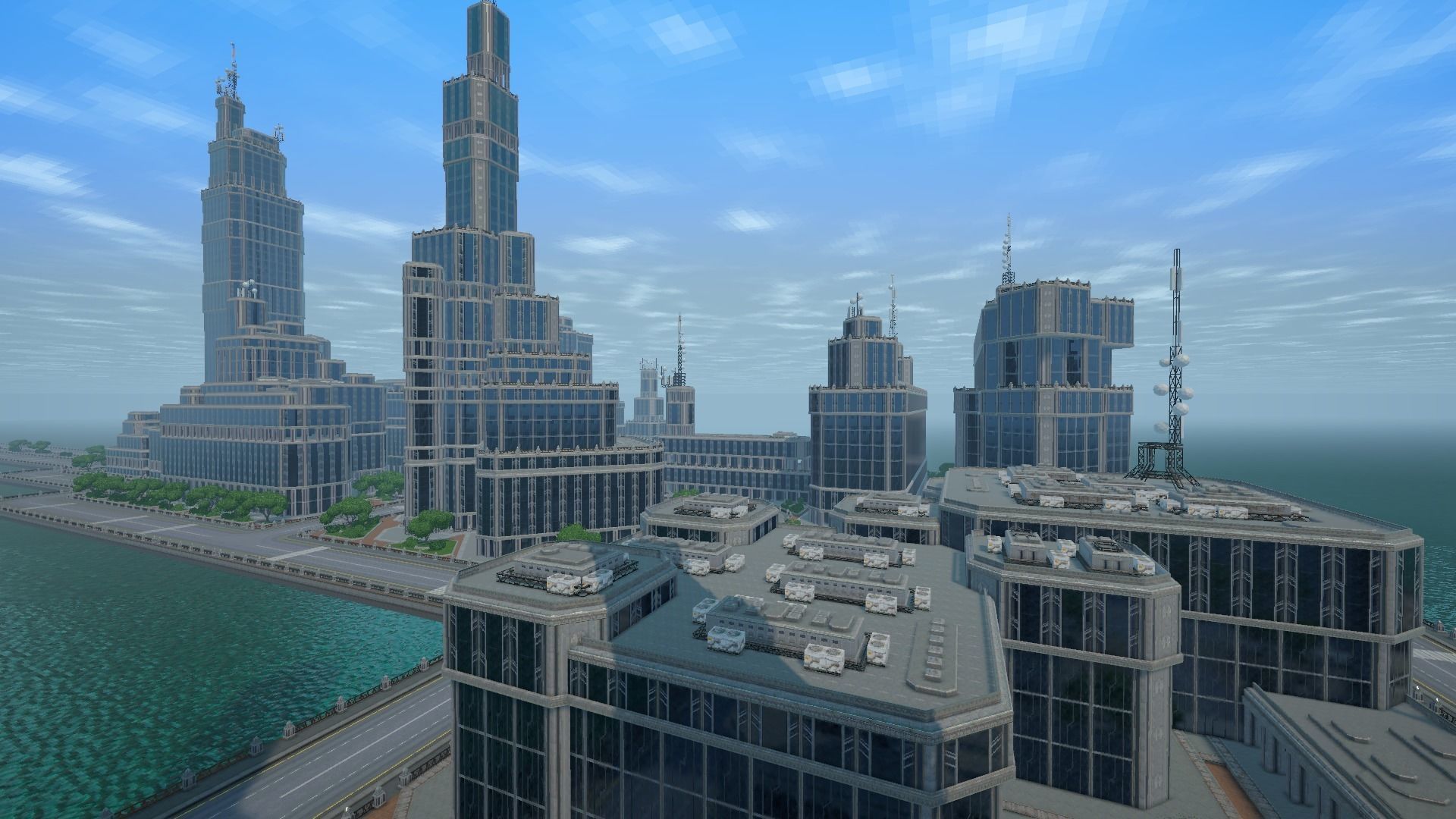 Sci fi city low-poly constructor Low-poly 3D model_6