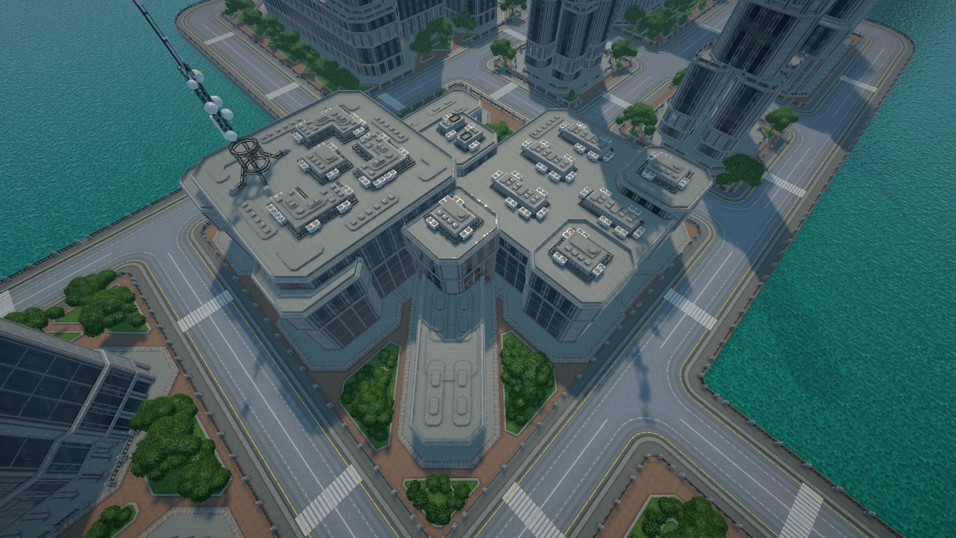 Sci fi city low-poly constructor Low-poly 3D model_12