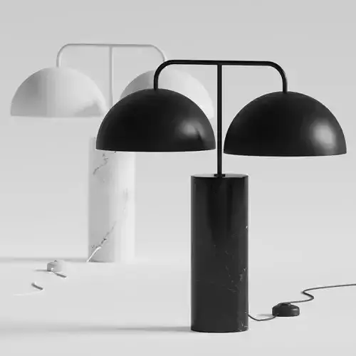CB2 Domes Marble Tables Lamps