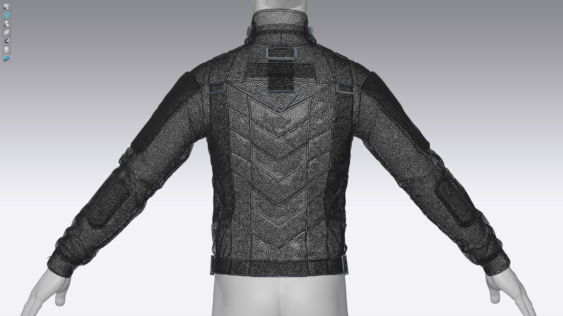 Military tactical jacket Uniform Soldier 3D model_10