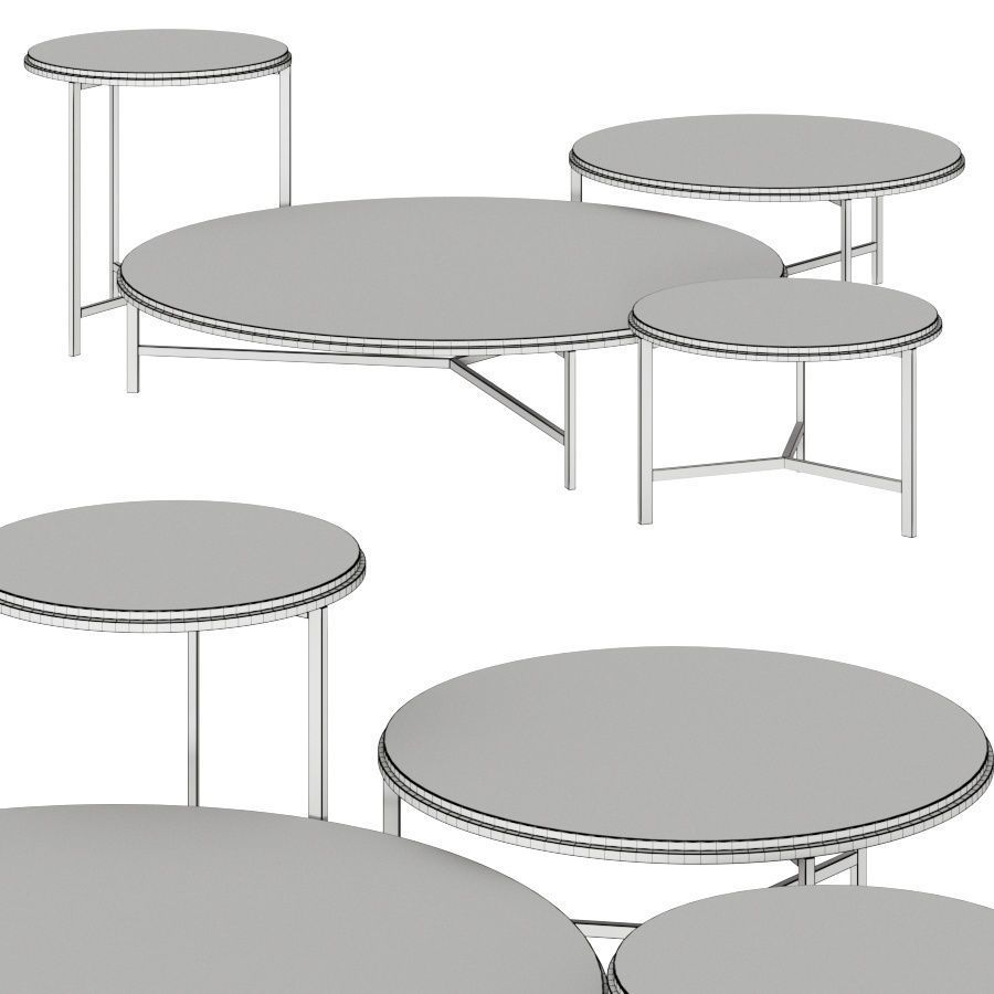 Gianfranco Ferre Home Ascott Coffee Tables 3D model_1