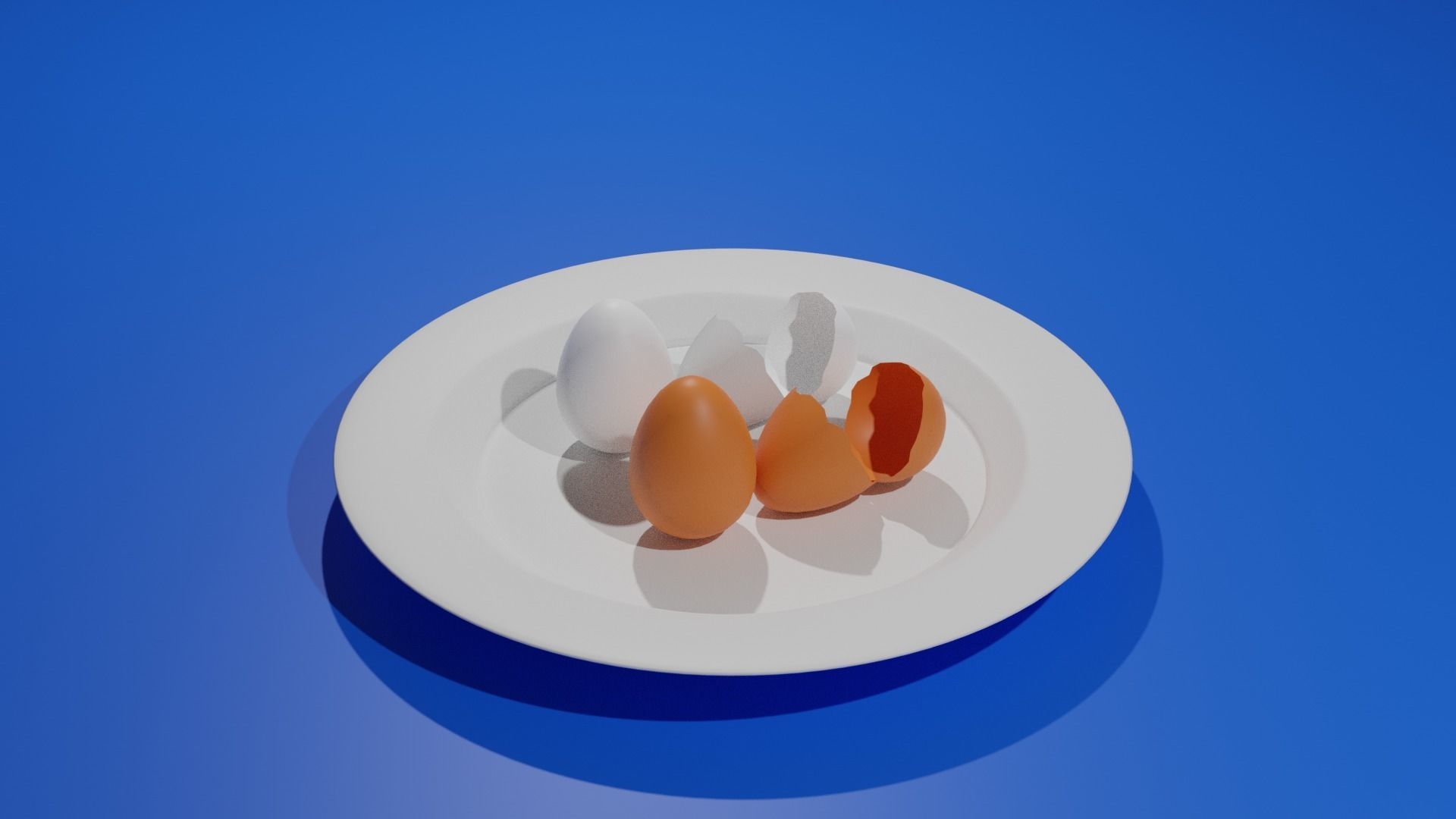 Chicken Eggs 3D model_7
