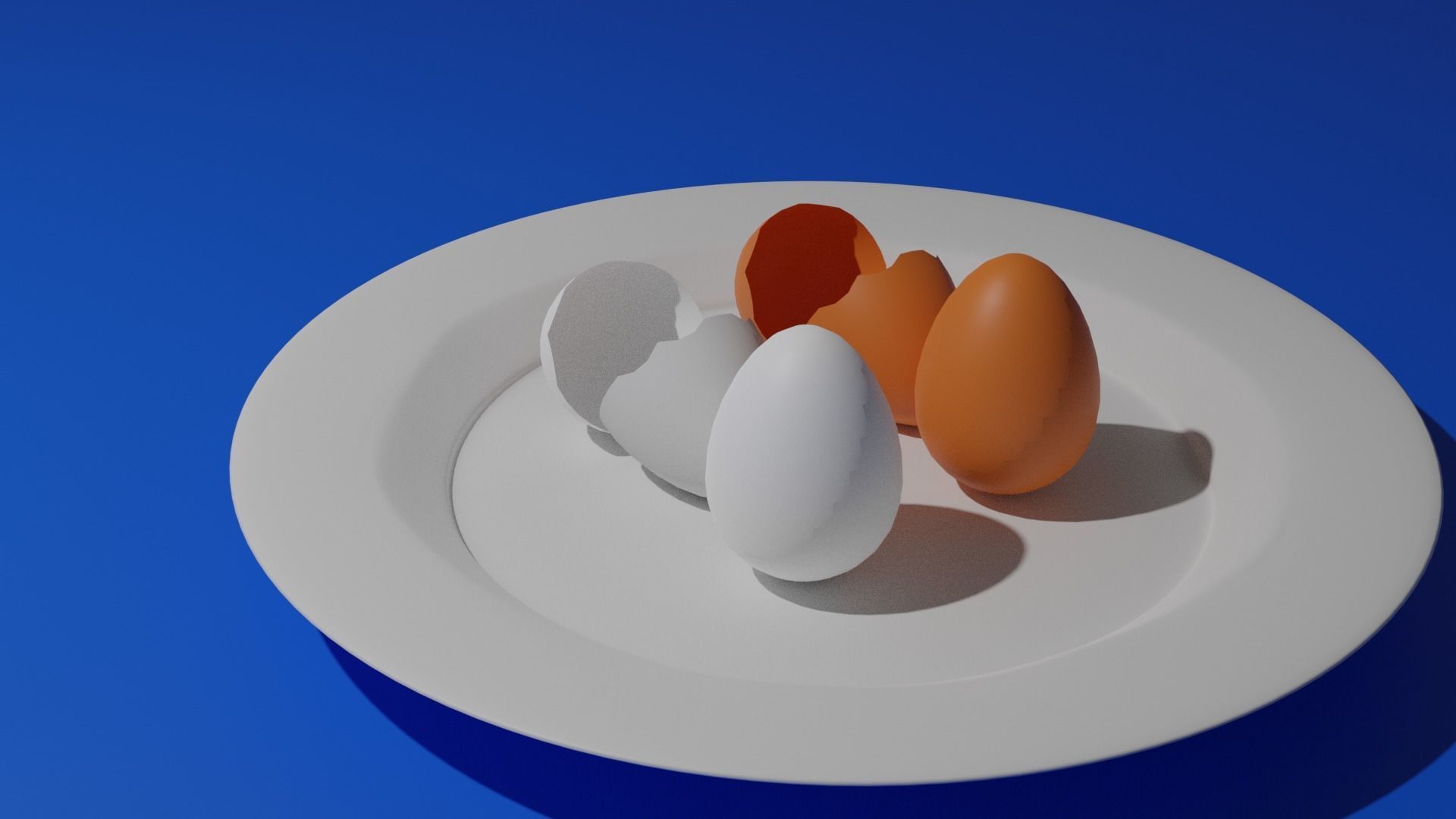 Chicken Eggs 3D model_2