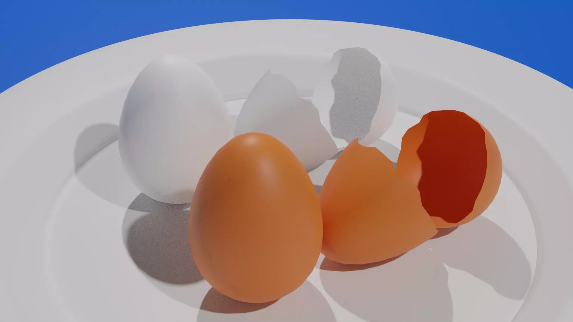 Chicken Eggs 3D model_0